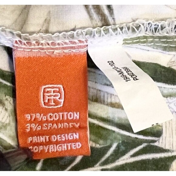 TORI RICHARD Button Up Short Sleeve Shirt Hawaiian Aloha Tropical Leaf Resort L - Picture 6 of 6